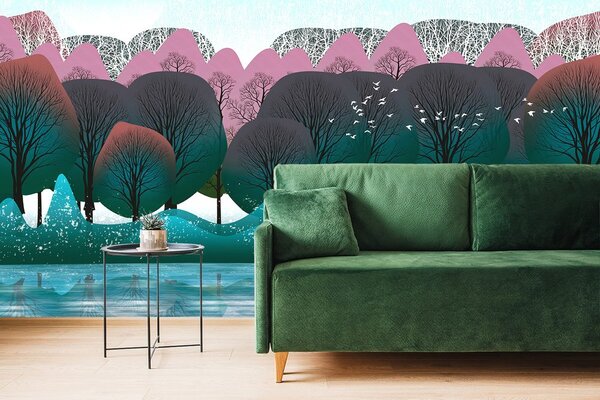 Tapet design modern a junglei