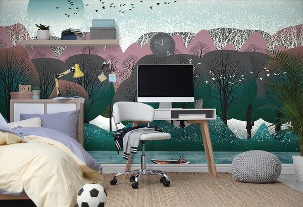 Tapet design modern a junglei