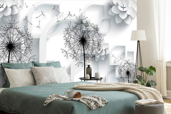 Tapet păpădie în design modern