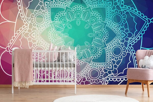 Tapet Mandala pastelată