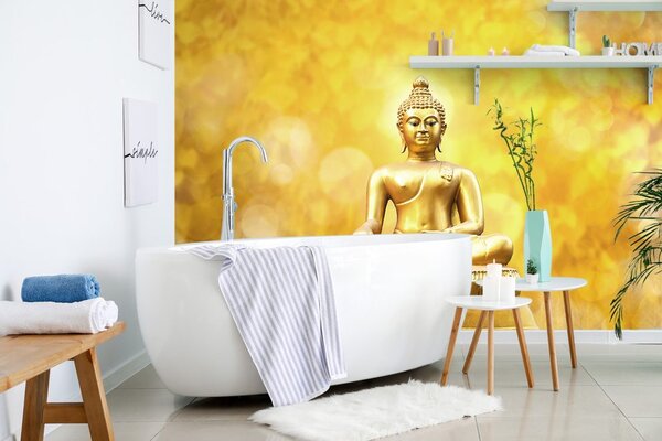 Tapet statuie Budha de aur