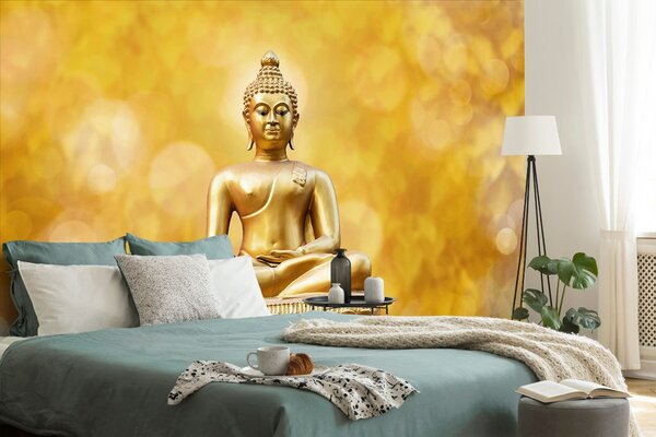 Tapet statuie Budha de aur