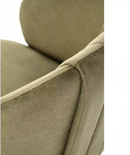 Scaun rotativ K533, verde/negru, stofa clasica/metal, 57x60x80 cm