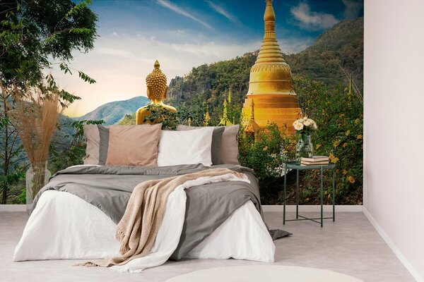 Tapet vedere la Buddha de aur