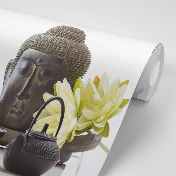 Tapet natura moartă wellness cu Buddha
