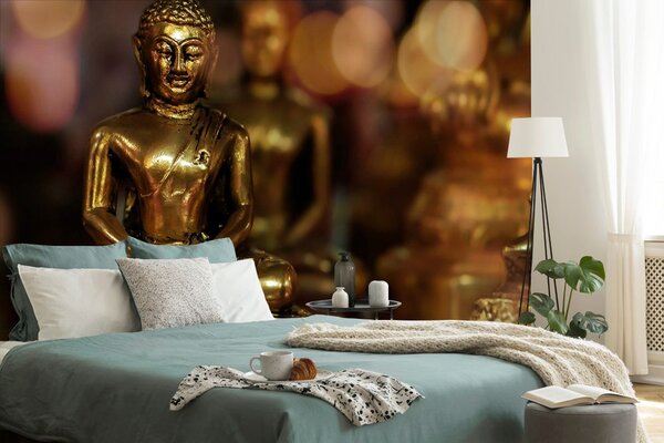 Tapet Buddha cu fundal abstract