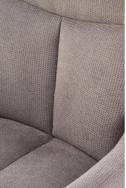 Scaun tapitat stofa clasica K536, gri/negru, 62x68x85 cm