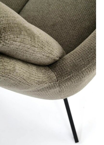 Scaun rotativ K536, verde/negru, stofa clasica/metal, 62x68x85 cm