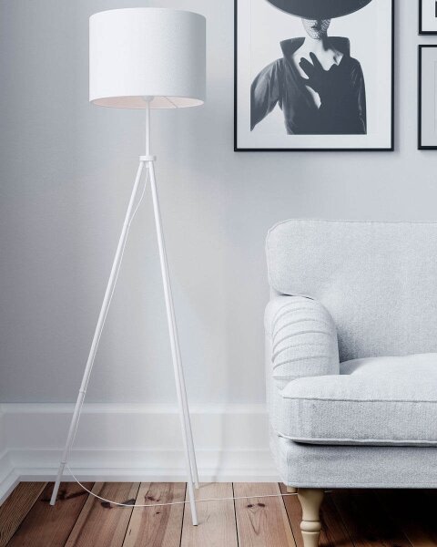 ByRydens 4100700-5000 - Lampă de podea RINA, 1xE27/5W/230V, albă