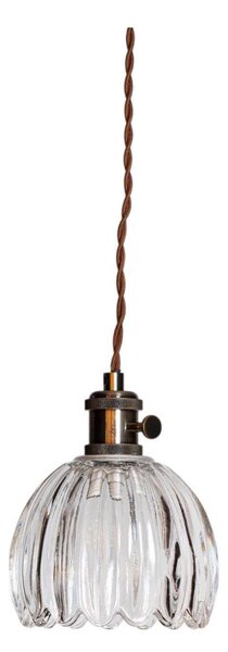 Cottex 8400100-7002 - Pendul pe cablu cu priză NORA, 1xE14/5W/230V, transparent