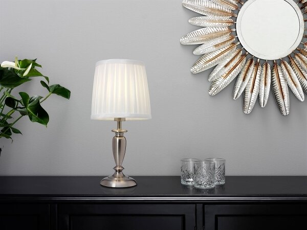 Cottex B1099BK - Lampă de masă INEB 1xE14/40W/230V argintie