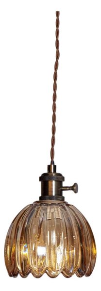 Cottex 8400100-5503 - Lampă suspendată pe cablu cu fișă NORA 1xE14/5W/230V, maro