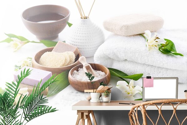 Fototapet spa natura moartă