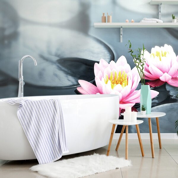 Fototapet floare de lotus în lac