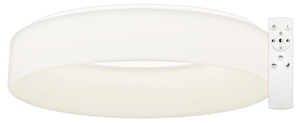 Plafonieră LED dimabilă Top Light -LED HALO, 60W/230V, diam. 60 cm, albă+ telecomandă