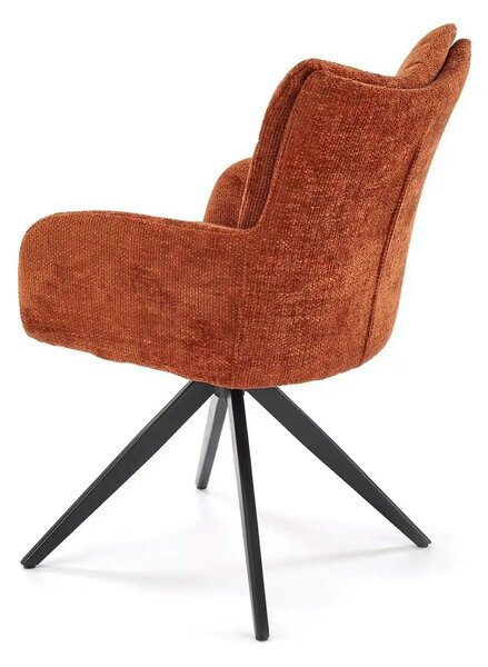 Scaun rotativ K540, scortisoara/negru, stofa clasica/metal, 60x63x89 c