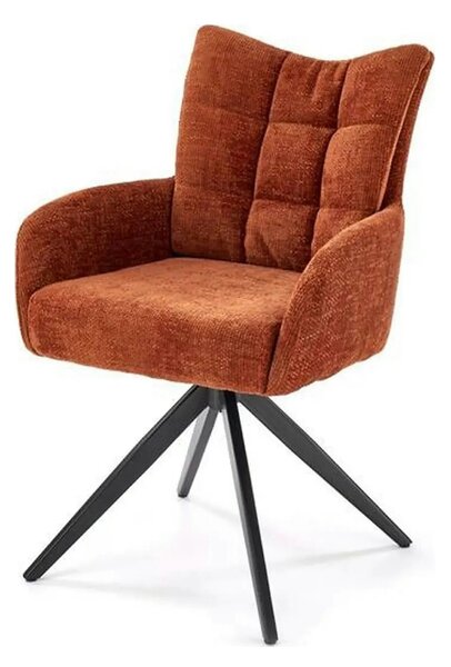 Scaun rotativ K540, scortisoara/negru, stofa clasica/metal, 60x63x89 c