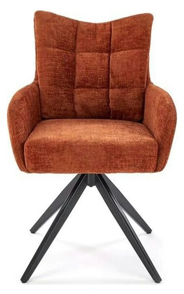 Scaun rotativ K540, scortisoara/negru, stofa clasica/metal, 60x63x89 c