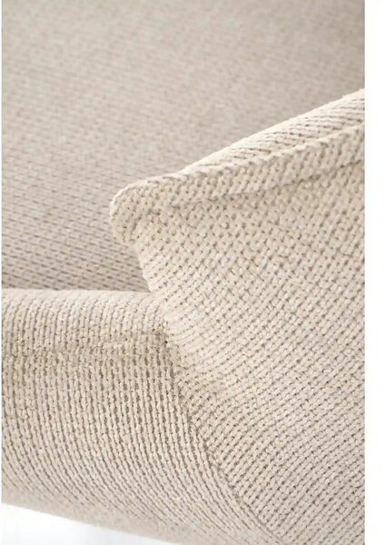 Scaun bej tapitat K543, stofa clasica/metal, 55x60x87 cm