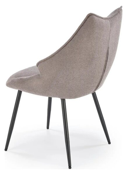 Scaun K543, gri/negru, stofa clasica/metal, 55x60x87 cm