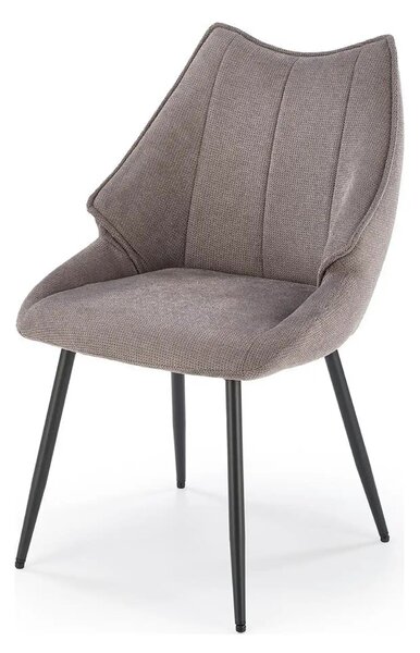 Scaun K543, gri/negru, stofa clasica/metal, 55x60x87 cm