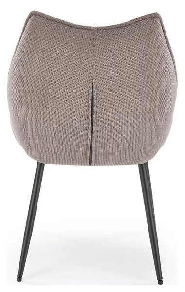 Scaun K543, gri/negru, stofa clasica/metal, 55x60x87 cm