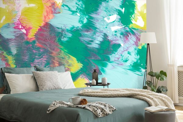 Tapet abstracție în culori pastelate