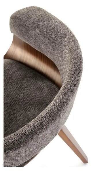 Scaun K545, gri/nuc, stofa clasica/placaj, 63x53x83 cm