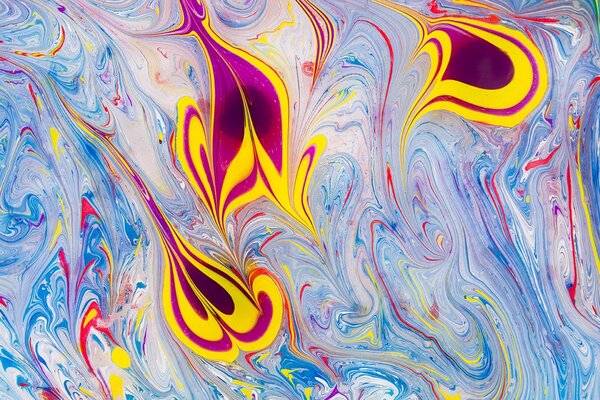 Tapet abstracție în stilul Ebru