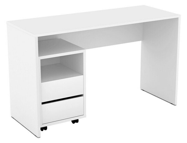 Birou Austin 347Cu sertare, 8x13x5cm, Alb
