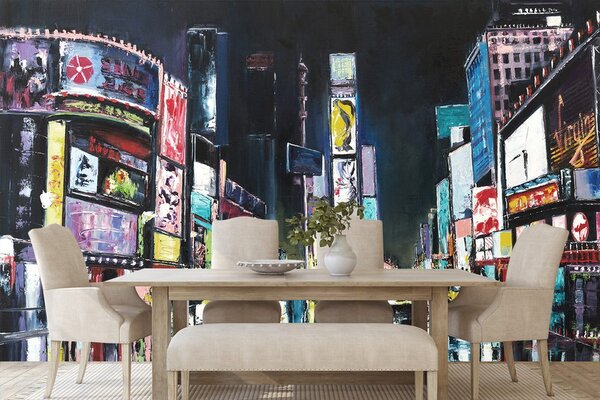 Tapet New York colorat