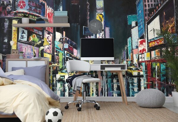 Tapet New York colorat