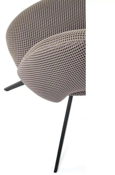 Scaun rotativ K546, gri/negru, panza/metal, 52x60x79 cm