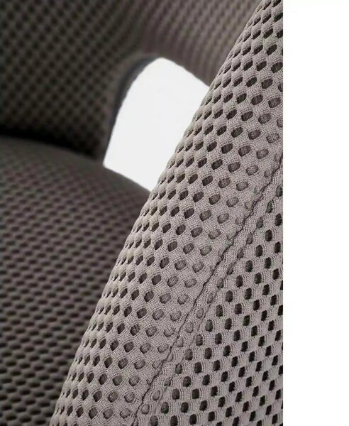 Scaun rotativ K546, gri/negru, panza/metal, 52x60x79 cm