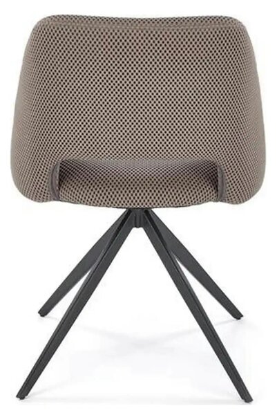 Scaun rotativ K546, gri/negru, panza/metal, 52x60x79 cm