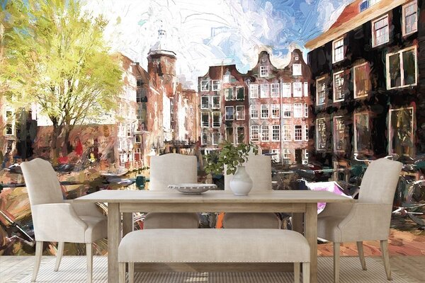 Tapet Amsterdam desenat