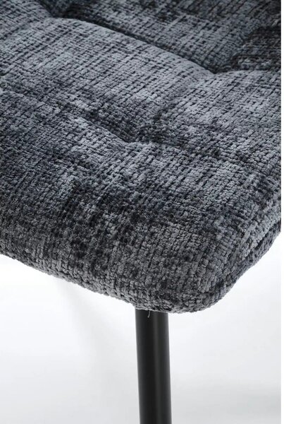 Scaun K547, gri/negru, stofa clasica/metal, 45x53x87 cm