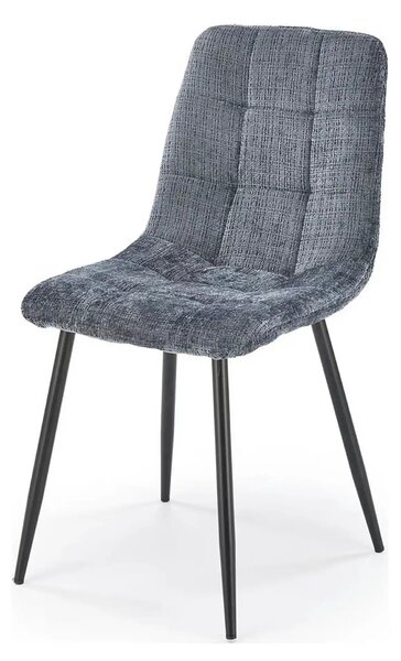 Scaun K547, gri/negru, stofa clasica/metal, 45x53x87 cm