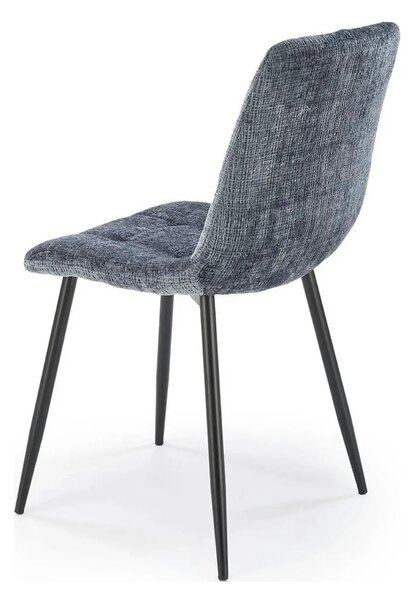 Scaun K547, gri/negru, stofa clasica/metal, 45x53x87 cm