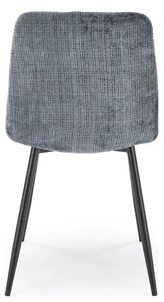 Scaun K547, gri/negru, stofa clasica/metal, 45x53x87 cm