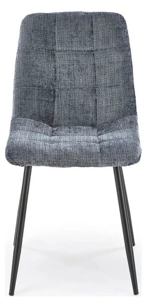 Scaun K547, gri/negru, stofa clasica/metal, 45x53x87 cm