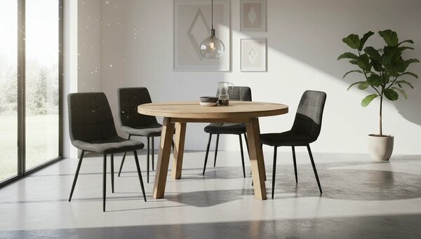 Scaun K547, negru, stofa clasica/metal, 45x53x87 cm