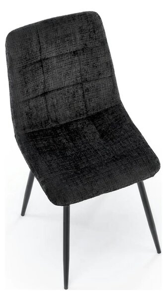 Scaun K547, negru, stofa clasica/metal, 45x53x87 cm