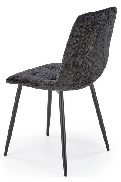 Scaun K547, negru, stofa clasica/metal, 45x53x87 cm