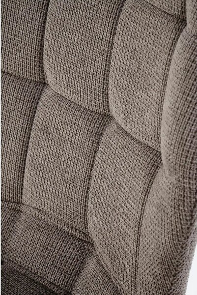 Scaun K548, gri/negru, stofa clasica/metal, 47x55x84 cm