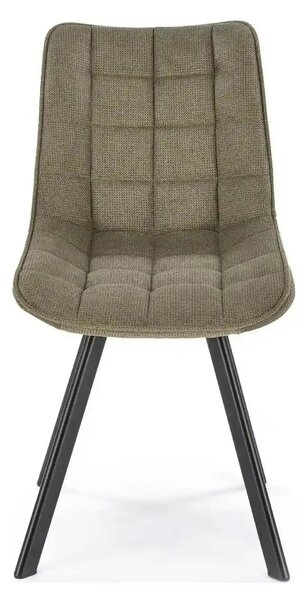 Scaun K549, verde/negru, stofa clasica/metal, 46x61x84 cm