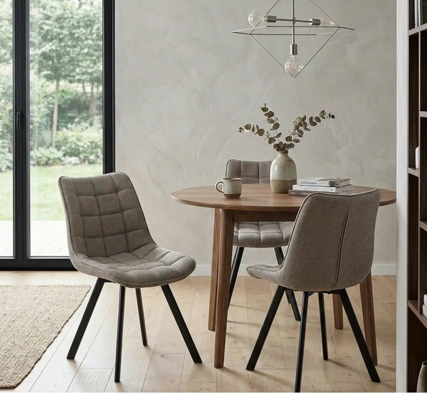 Scaun K549, verde/negru, stofa clasica/metal, 46x61x84 cm