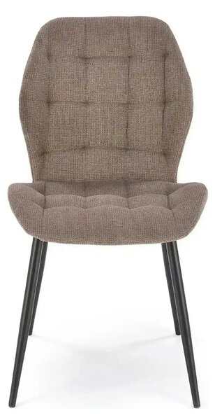 Scaun K548, gri/negru, stofa clasica/metal, 47x55x84 cm