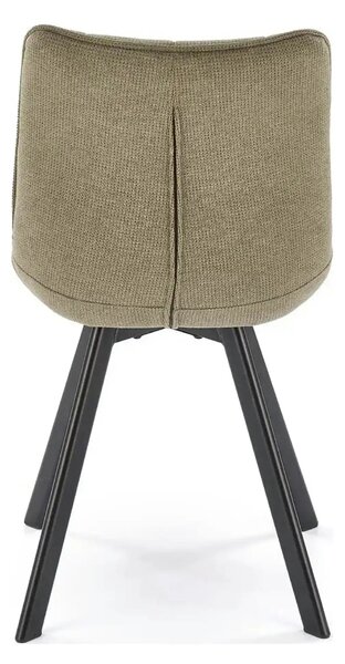 Scaun K549, verde/negru, stofa clasica/metal, 46x61x84 cm