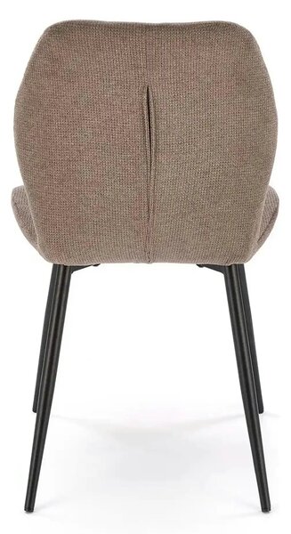 Scaun K548, gri/negru, stofa clasica/metal, 47x55x84 cm